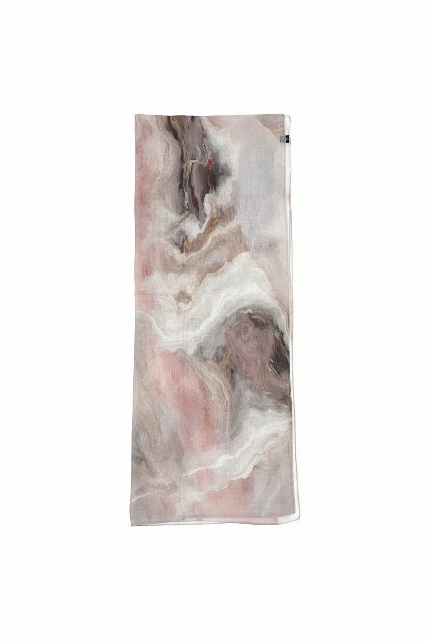 Pink Marble Modal Hijab