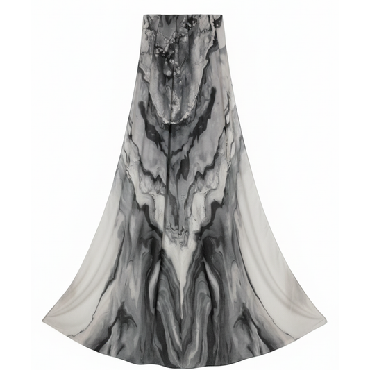 Black Marble Modal Hijab