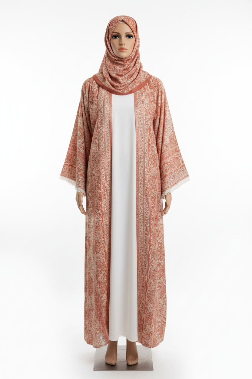 Pashmina Abaya With Stones