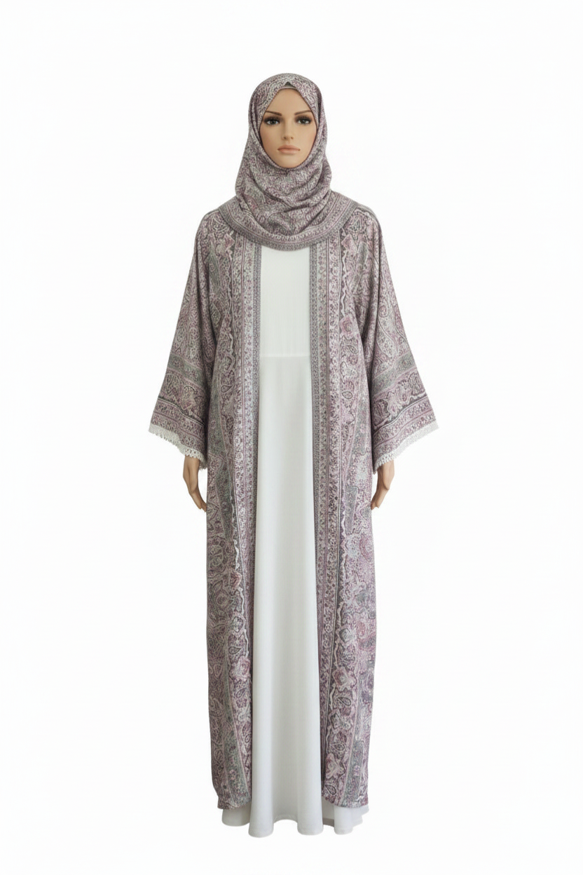 Pashmina Abaya With Stones