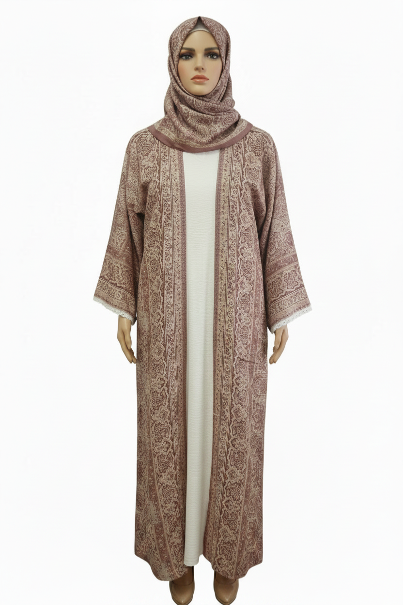 Pashmina Abaya With Stones