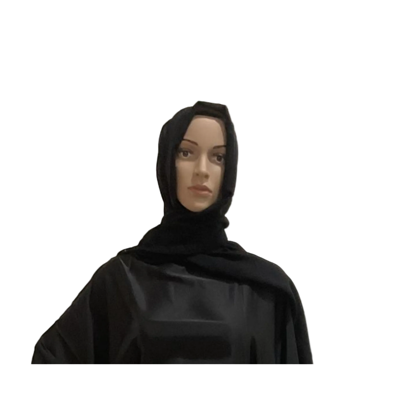 Black Satin Butterfly Abaya