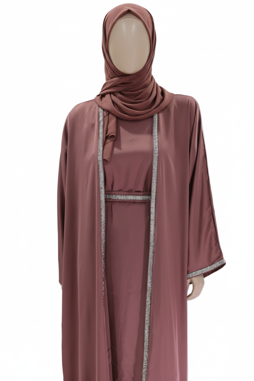 Lace Elegance Abaya 1 - Restyled hijab