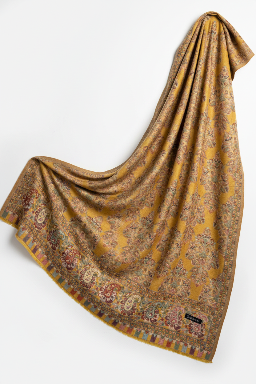 Damask Cashmere Shawl