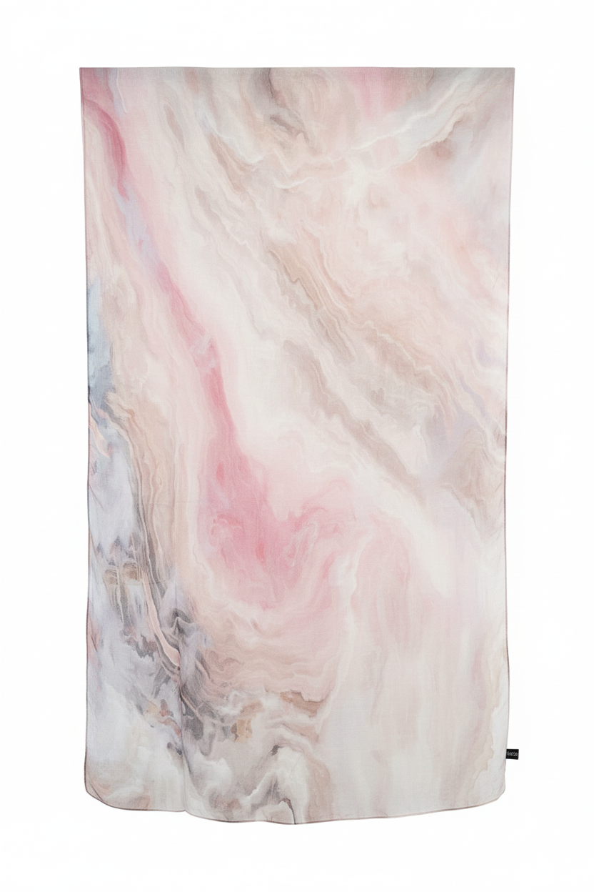 Pink Marble Modal Hijab