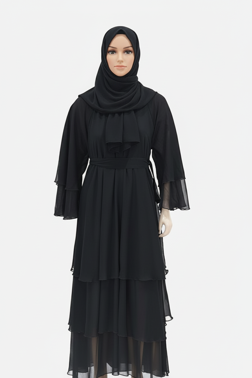 Ruffle Abaya